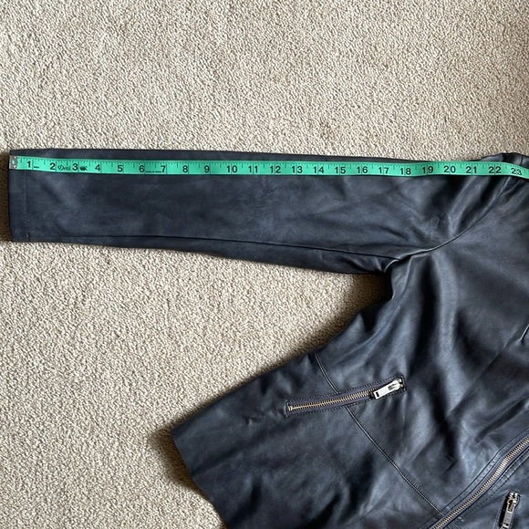 Anthropologie Moto Faux Leather Jacket Size XSmall - Picture 7 of 8